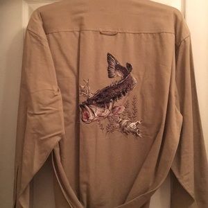 Redhead khaki men’s button down NWT